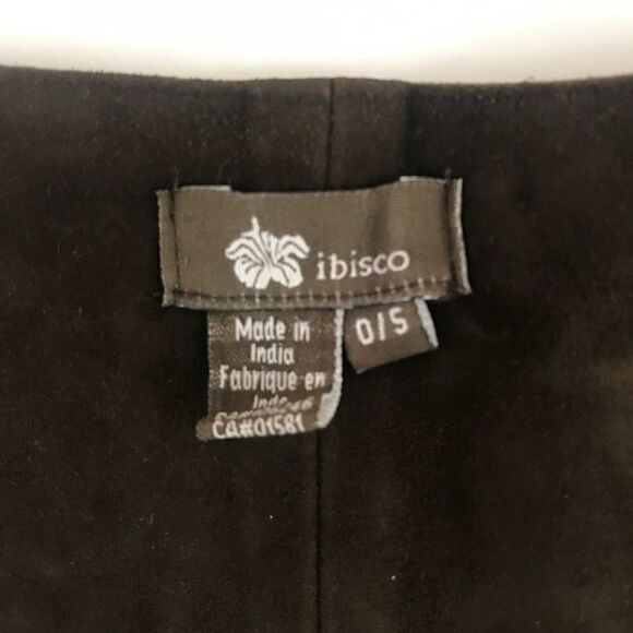 Ibisco Beaded & Embroidered Brown Suede Tie Belt - Picture 4 of 5